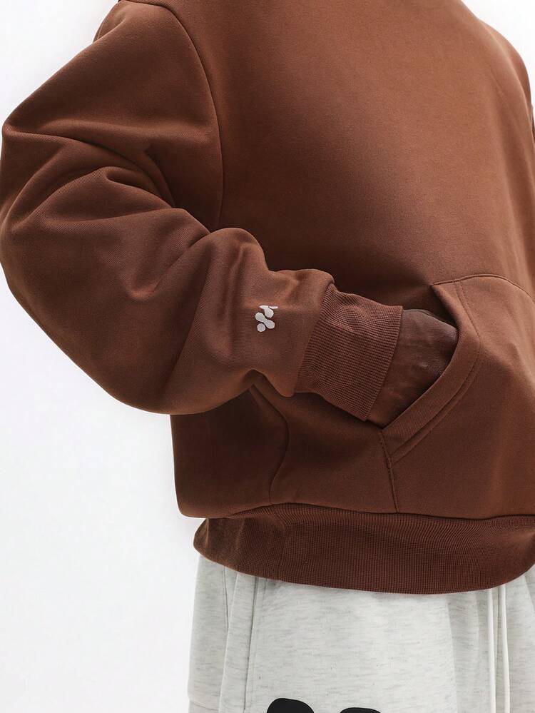 Classic Pullover Hoodie With Centre Pocket