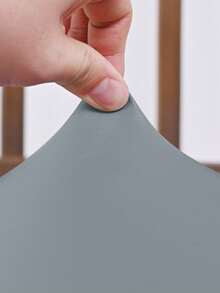 غطاء وسادة مرن مزدوج من البولي يوريثان بلون رمادي فاتح مع حزام لسان، تصميم بسيط وعصري، مقاوم للماء والغبار، مناسب لكراسي غرفة المعيشة والطعام والمطبخ والمكتب، وسادة مقعد ديكور المكتب والغرفة - متعدد الألوان - مشاهدة 7