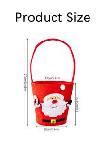 Joivida 1 Stück Weihnachts-kreative Cartoon-Süßigkeitentüte, Geschenktüte & Feiertags-Atmosphäre Dekorationseimer (mit Elch, Weihnachtsmann, Schneemann Designs) - neuartiges Design - stilvoll & niedlich - geeignet für Weihnachten - kann auf dem Esstisch platziert werden - Verschiedenfarbig - Übersicht 8