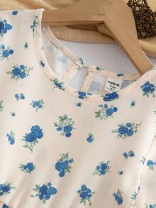 2件套少女休闲简约时尚百搭连衣裙和上衣，可拆分搭配，秋冬新品 - 米色 - 查看 7