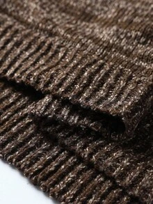 Manfinity Nomadique Men's Fashion Casual V-Neck Long Sleeve Sweater, For Fall Winter