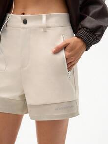 Easithlete 女士休闲撞色口袋户外短裤，夏季