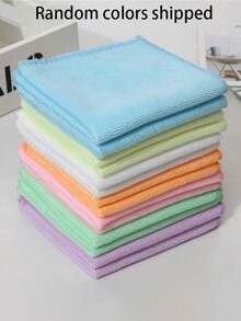 Bộ khăn lau microfiber nhiều màu sắc 10/20/30 chiếc - Nhiều số lượng để lựa chọn, dùng cho nhà bếp, phòng tắm, nhà cửa, đồ gia dụng. - Nhiều màu - Xem 17