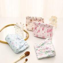 1pc New Snap Closure Storage Pouch For Sanitary Napkin, Lipstick, Keys, Cosmetics, Cables, Portable Compact Organizer Bag,Boho Vibes - New Storage Coin Purse - View 4