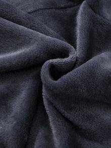 Toddler Boys' Brown Cartoon Bear Pattern Fleece Long Sleeve Top And Pants Homewear Set, Comfortable Quality Fabric, Casual And Fashionable, Suitable For Family Gatherings, Autumn/Winter - Light Grey - View 8