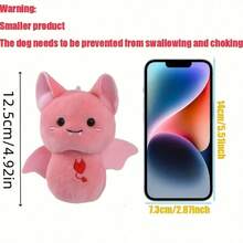 1 pieza Juguete interactivo para mascotas con diseño de murciélago de peluche - Juguete masticable duradero, gran regalo para cachorros en etapa de dentición - Multicolor - Ver 16