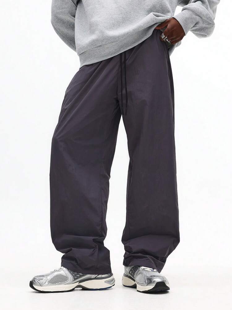 Wide Leg Skater Sweatpants With Drawstring Waist