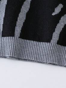 Toddler Boys' Casual Letter Pattern Jacquard Knit Long Sleeve Sweater, Autumn/Winter Fall Baby Boy Jumper Baby Sweaters Knitted Sweater Baby Clothes Fall Sweater Toddler Sweater Baby Knitted Sweater Goose Baby Outfit Toddler Sweater Baby Solid Color Knitted Sweater Sweater For Baby Boy Baby Boy Oversized Crew Neck Baby Boy Jumper Baby Jumper Baby Knitted Sweater Baby Solid Color Knitted Sweater