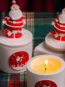 Cirelle 1 Piece Santa Claus Statue Scented Candle, Bedroom Aromatherapy Decoration, Warm Christmas Decoration