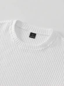 INAWLY Women's Fitted Crew Neck Long Sleeve T-Shirt With Thermal Lined, White - White - View 5