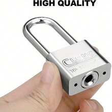 Heavy Duty Long Shackle Padlocks With Keys - Durable, Electroplated Finish For Sheds, Gym Lockers, Fences & Garages - Multicolor - View 25