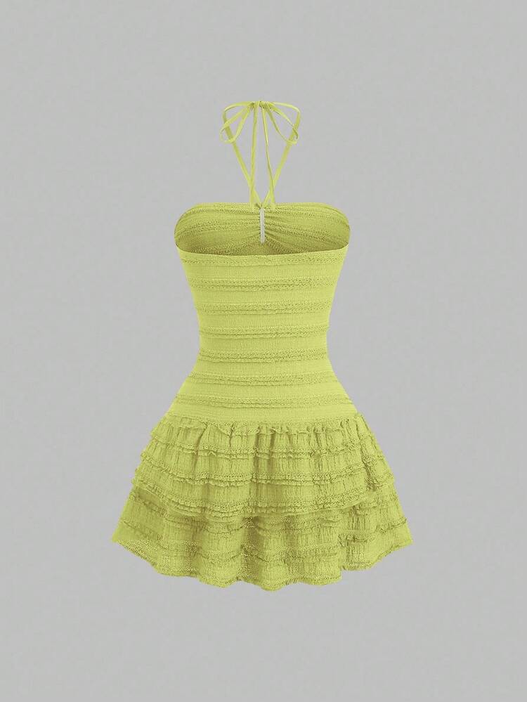 neon green dress forever 21 Forever 21 Metallic Asymmetrical Tube Dress Acid Green/Silver