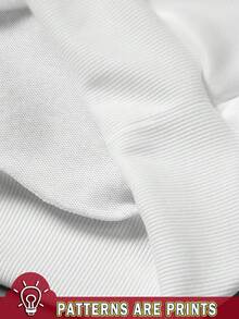 Manfinity Homme 男士秋季字母印花圆领长袖运动衫和抽绳腰带运动裤休闲套装舒适秋冬款式冬装，舒适服装 - 彩色 - 查看 3