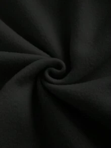 EMERY ROSE Leopard Print Heart "Kind Heart" Themed Printed Casual Enhanced Sweatshirt - Black - View 5