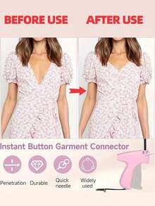 1 + 1000pcs Clothes Repair Sewing Gun Kit, Portable Clothing Mending Sewing Machine, Quick Stitch Gun, Mini Sewing Gun, Fast Mending Clothes Quilt Sewing Gun, Sewing Binding Machine