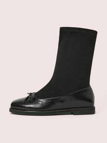 CUCCOO DOLLMOD Giày bốt cổ thấp màu đen Daphne dành cho nữ, thích hợp cho mùa thu/đông. - màu đen - Xem 6