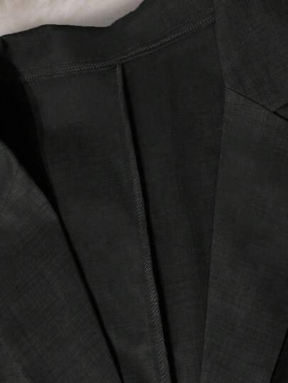 DreamSkyne Áo khoác mỏng có cổ tay ngắn, thắt lưng có thể điều chỉnh cỡ lớn dành cho nữ, váy vest