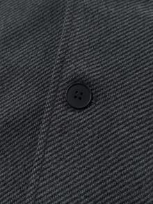 Manfinity Mode 男士长袖休闲通勤外套，秋冬外套，深灰色，优雅办公服饰 - 灰色 - 查看 7