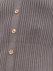 Nöista Cette robe côtelée à boutons marron est un incontournable pour les vêtements féminins d'automne. Parfaite pour la rentrée, le bureau ou la tenue décontracté chic, sa coupe classique et son style polyvalent en font une tenue idéale pour les fêtes ou les événements. C'est le vêtement parfait pour les femmes qui recherchent le confort et l'élégance en toute saison. - Gris foncé - Voir 9