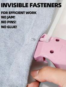 1 + 1000pcs Clothes Repair Sewing Gun Kit, Portable Clothing Mending Sewing Machine, Quick Stitch Gun, Mini Sewing Gun, Fast Mending Clothes Quilt Sewing Gun, Sewing Binding Machine