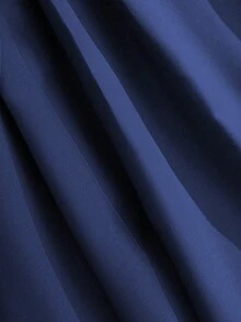 Franclia 2pcs Women Elegant Shiny Fabric Top And Pleated Midi Skirt Set, Suitable For Layering Or Standalone, Autumn/Winter - Multicolor - View 5