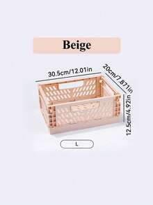 Joivida 1个Macron彩色塑料折叠收纳篮，非常适合收纳和日常使用，易于组装，可用于厨房、浴室、办公室、客厅、教室、宿舍等场所。 - 彩色 - 查看 21