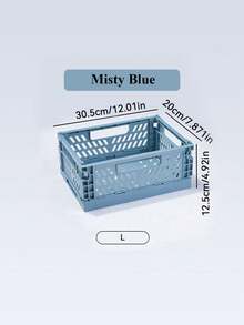 Joivida 1个Macron彩色塑料折叠收纳篮，非常适合收纳和日常使用，易于组装，可用于厨房、浴室、办公室、客厅、教室、宿舍等场所。 - 彩色 - 查看 23