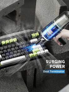 1 pieza Aspiradora de mano poderosa, pequeña, inalámbrica, con succión potente para limpieza del hogar, automóvil y escritorio, herramientas de jardín