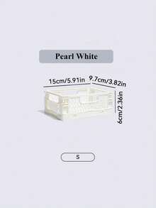 Joivida 1个Macron彩色塑料折叠收纳篮，非常适合收纳和日常使用，易于组装，可用于厨房、浴室、办公室、客厅、教室、宿舍等场所。 - 彩色 - 查看 18