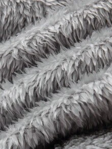 婴儿简约图案连帽可爱长袖睡衣 - 灰色 - 查看 8