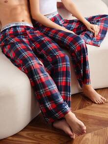 EasyFave Thể thao nhẹ, Kẻ sọc đỏ Giáng sinh, Ruy băng trẻ trung & thời trang, Thoải mái, Gia đình, Tiệc Giáng sinh, Cha mẹ - Con cái, Thường ngày, Thể thao, Mềm mại, Thân thiện với da, Đồ mặc ngoài, Đồ mặc nhà nữ, Quần, Quần dài ấm áp có ruy băng, Cho mùa thu - Đỏ - Xem 5