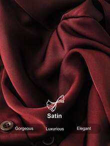 Franclia New Waist Cinching Long Ball Gown Collar Dress For Women, Spring/Autumn - Burgundy - View 4