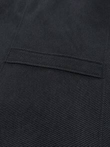 Manfinity Mode 男士长袖休闲通勤外套，秋冬外套，深灰色，优雅办公服饰 - 灰色 - 查看 4