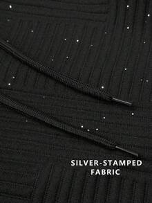 Manfinity Homme Sudadera con capucha y cremallera con bolsillo, de manga larga, para hombre, color negro, para otoño - Negro - Ver 7