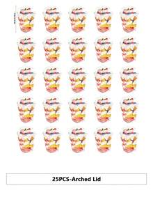 SHEIN 100/50/40/30/20/10PCS Dessert Cups, Transparent Mini Plates, Covered And Uncovered Mousse Cups For Tiramisu Cakes, Suitable For Pudding, Mousse, Snacks, Party Supplies, Food Containers - Transparent - View 19