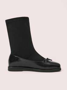 CUCCOO DOLLMOD Giày bốt cổ thấp màu đen Daphne dành cho nữ, thích hợp cho mùa thu/đông. - màu đen - Xem 9