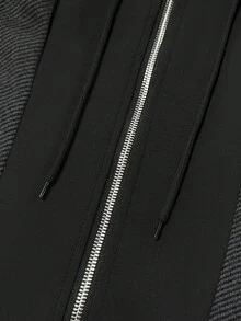 Manfinity Mode 男士长袖休闲通勤外套，秋冬外套，深灰色，优雅办公服饰 - 灰色 - 查看 6