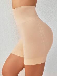 1pc Women Seamless High Waist Tummy Control Butt Lifting Briefs Shapewear Shorts - Apricot - View 7