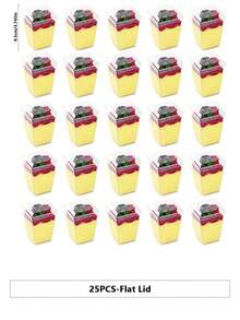 SHEIN 100/50/40/30/20/10PCS Dessert Cups, Transparent Mini Plates, Covered And Uncovered Mousse Cups For Tiramisu Cakes, Suitable For Pudding, Mousse, Snacks, Party Supplies, Food Containers - Transparent - View 14