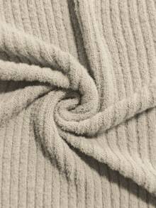 GlowEve 女士优雅休闲V领口袋针织开衫背心 - 灰色 - 查看 7