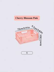 Joivida 1个Macron彩色塑料折叠收纳篮，非常适合收纳和日常使用，易于组装，可用于厨房、浴室、办公室、客厅、教室、宿舍等场所。 - 彩色 - 查看 14