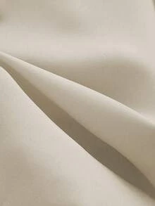 Franclia 2pcs Women Elegant Shiny Fabric Top And Pleated Midi Skirt Set, Suitable For Layering Or Standalone, Autumn/Winter - Multicolor - View 8