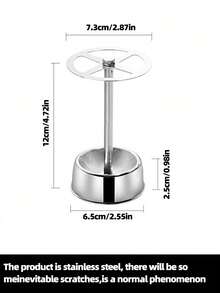 1pc Stainless Steel Toothbrush Holder, Multi-Functional Toothpaste Stand And Storage Organizer Home Bathroom Decor Fall Decor Back To School