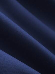 Franclia 2pcs Women Elegant Shiny Fabric Top And Pleated Midi Skirt Set, Suitable For Layering Or Standalone, Autumn/Winter - Multicolor - View 6