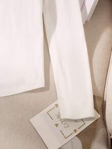 Franclia Áo thun trắng cổ thuyền viền lông gợi cảm và thanh lịch dành cho nữ, thích hợp cho các buổi hẹn hò, tiệc tùng, tụ họp, mùa thu/đông - trắng - Xem 3