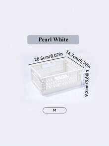 Joivida 1个Macron彩色塑料折叠收纳篮，非常适合收纳和日常使用，易于组装，可用于厨房、浴室、办公室、客厅、教室、宿舍等场所。 - 彩色 - 查看 17