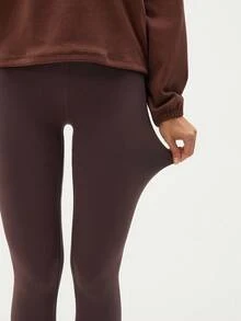 Easithlete 女式休闲立领运动衫和紧身裤户外套装，秋冬