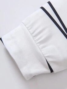 SHEIN Playful Pals 3件套圣诞男宝宝木乃伊服装套装 - 连体衣、裤子、帽子，适合圣诞装饰、派对、生日、拍照、日常穿着，春夏秋冬皆宜。黑白男宝宝套装，新生儿连体衣配长袖长裤，万圣节男宝宝服装，卡通宝宝服装，男女宝宝通用套装。 - 黑與白 - 查看 6