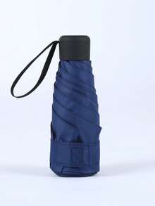 1 szt. Mini parasol kieszonkowy chroniący przed słońcem i deszczem, odporny na promieniowanie UV, składany i przenośny do szkoły, biura, gospodarstwa domowego, podróży, jako dodatek do przyborów szkolnych - Wielokolorowe - Zobacz 18