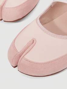 SheIn MOD Women's Black Round Toe Classic Retro Criss-Cross Lace-Up Dance Shoes For Christmas - Pink - View 5